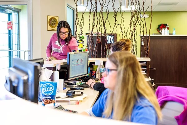 Chiropractic Crown Point IN Receptionist Desk